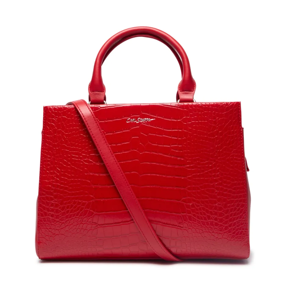 Kleo Red Croc Handbag<Carl Scarpa Cheap