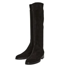 Lara Black Suede Knee-High Boots<Carl Scarpa New