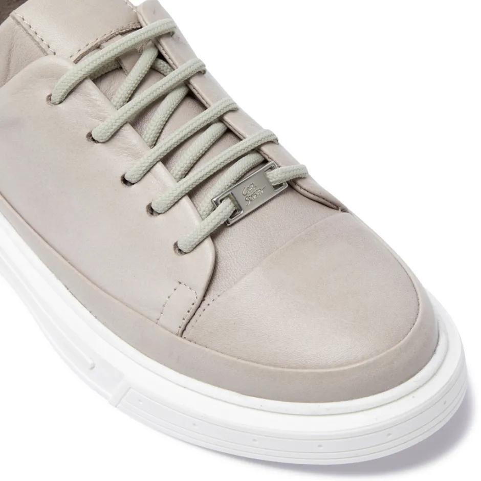 Lenotti Grey Leather Leisure<Carl Scarpa Flash Sale