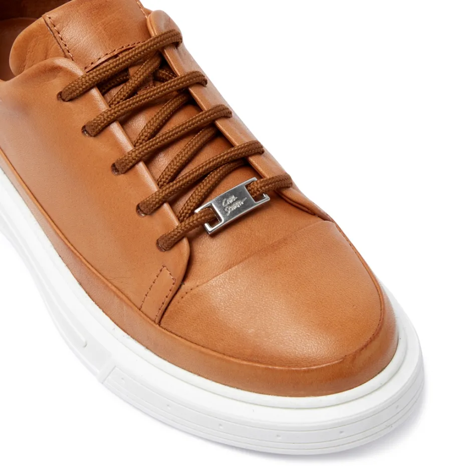 Lenotti Tan Leather Leisure<Carl Scarpa New