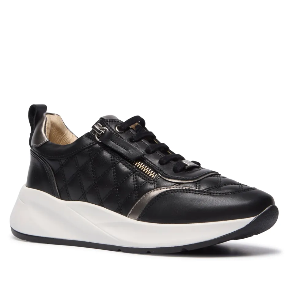 Lestina Black Leather Leisure<Carl Scarpa Store