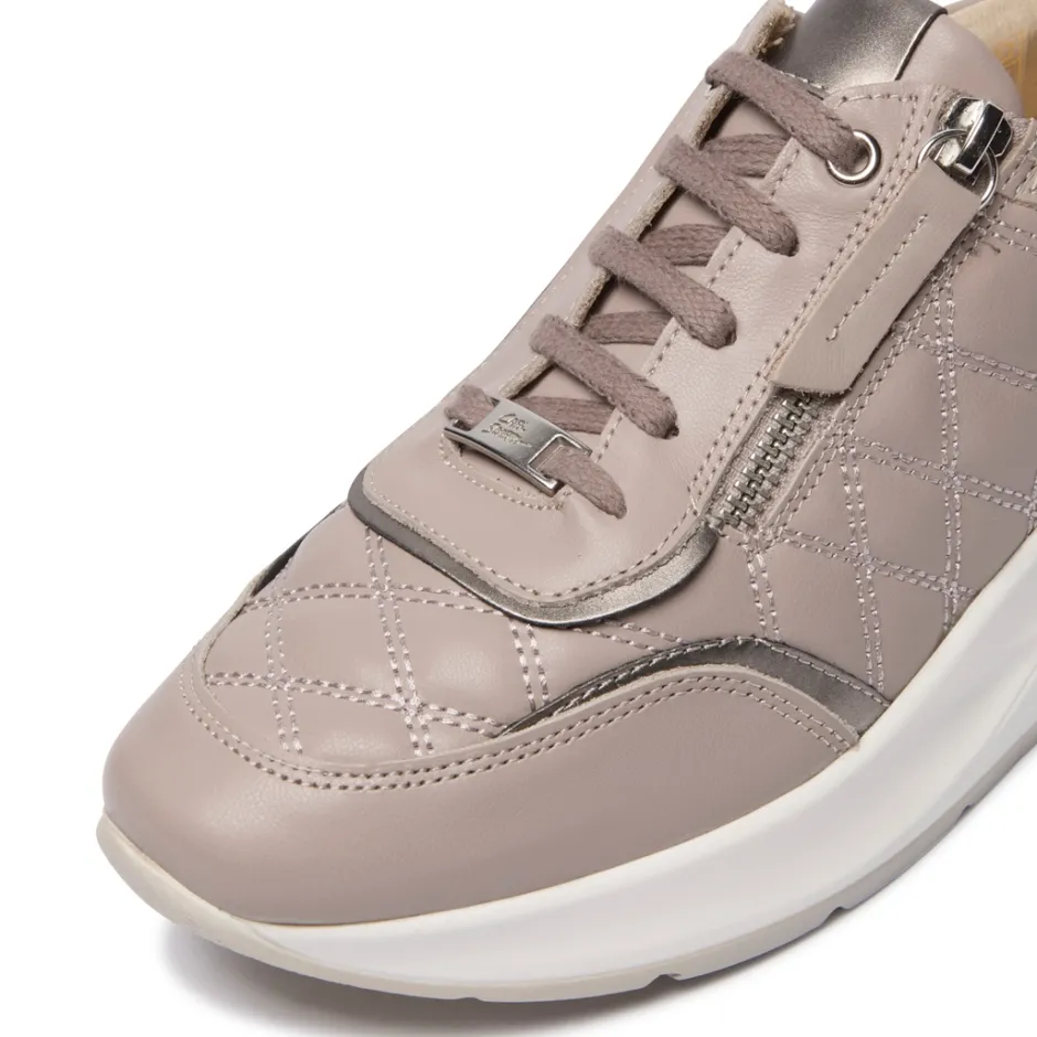 Lestina Grey Leather Leisure<Carl Scarpa Outlet