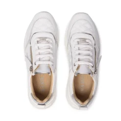 Lestina White Silver Leather Leisure<Carl Scarpa Hot
