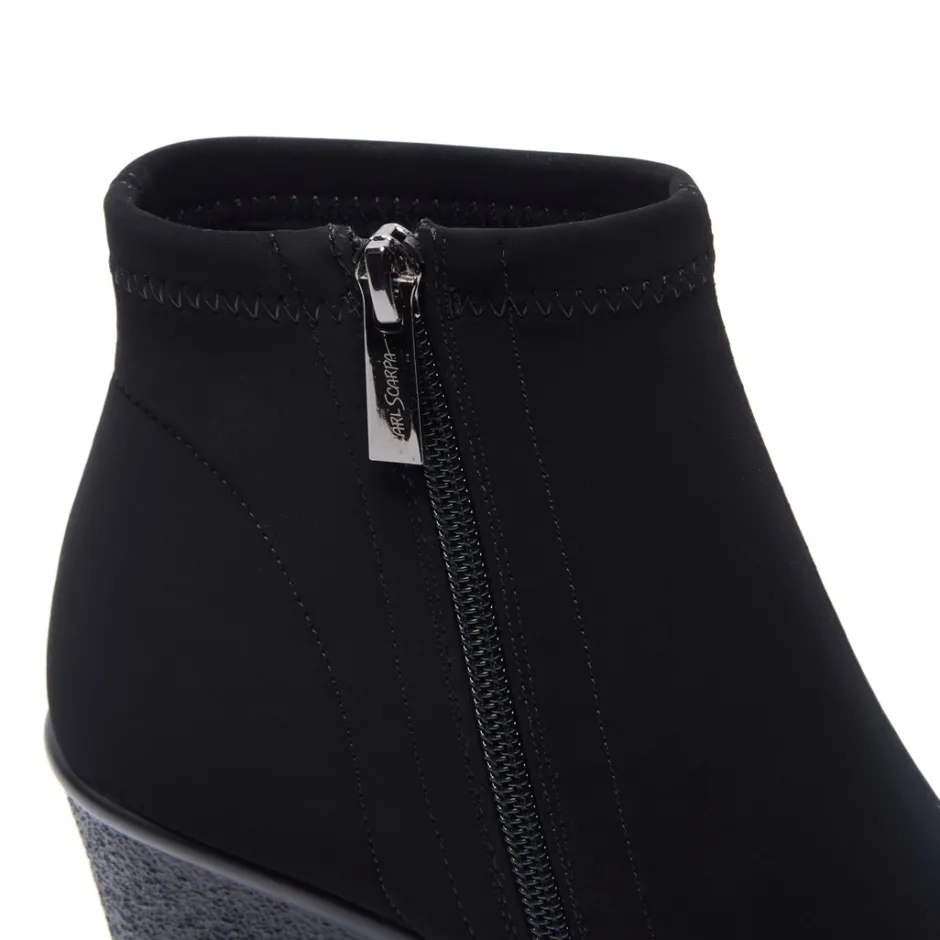 Livia Black Stretch Ankle Boot<Carl Scarpa Cheap