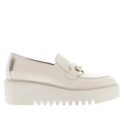 Lizi Italian Off White Chain Wedge Loafers<Carl Scarpa Best Sale