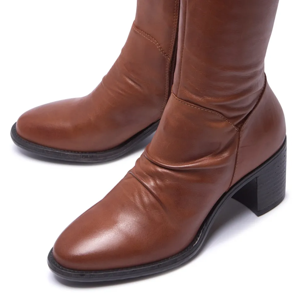 Lodeve Tan Leather Ankle Boots<Carl Scarpa Clearance
