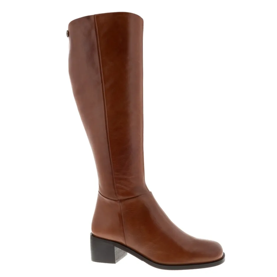 Losanna Tan Leather Knee High Boots<Carl Scarpa Shop