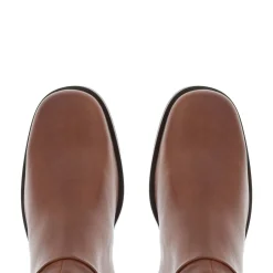 Losanna Tan Leather Knee High Boots<Carl Scarpa Shop
