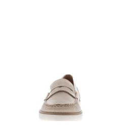 Lucentia Beige Leather Wedge Loafers<Carl Scarpa Best