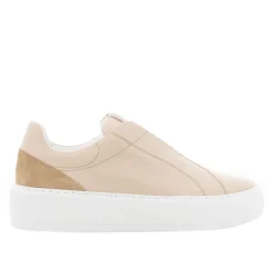 Mabel Beige Leather Trainers<Carl Scarpa Outlet