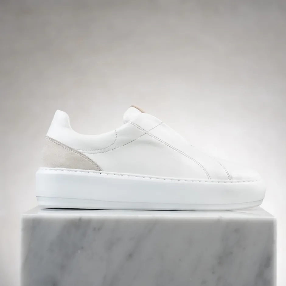 Mabel White Leather Trainers<Carl Scarpa Cheap