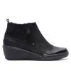 MAEVE BLACK LEATHER ANKLE BOOTS<Carl Scarpa Cheap