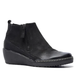 MAEVE BLACK LEATHER ANKLE BOOTS<Carl Scarpa Cheap