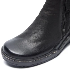MAEVE BLACK LEATHER ANKLE BOOTS<Carl Scarpa Cheap