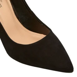 Malazzo Black Suede Heeled Courts<Carl Scarpa Cheap