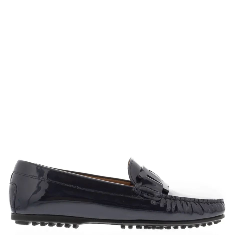 Martedi Navy Leather Penny Loafers<Carl Scarpa Best Sale