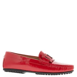 Martedi Red Leather Penny Loafers<Carl Scarpa Clearance