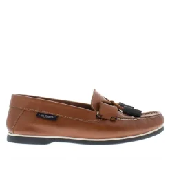 Matteo Tan Leather Deck Shoes<Carl Scarpa Store