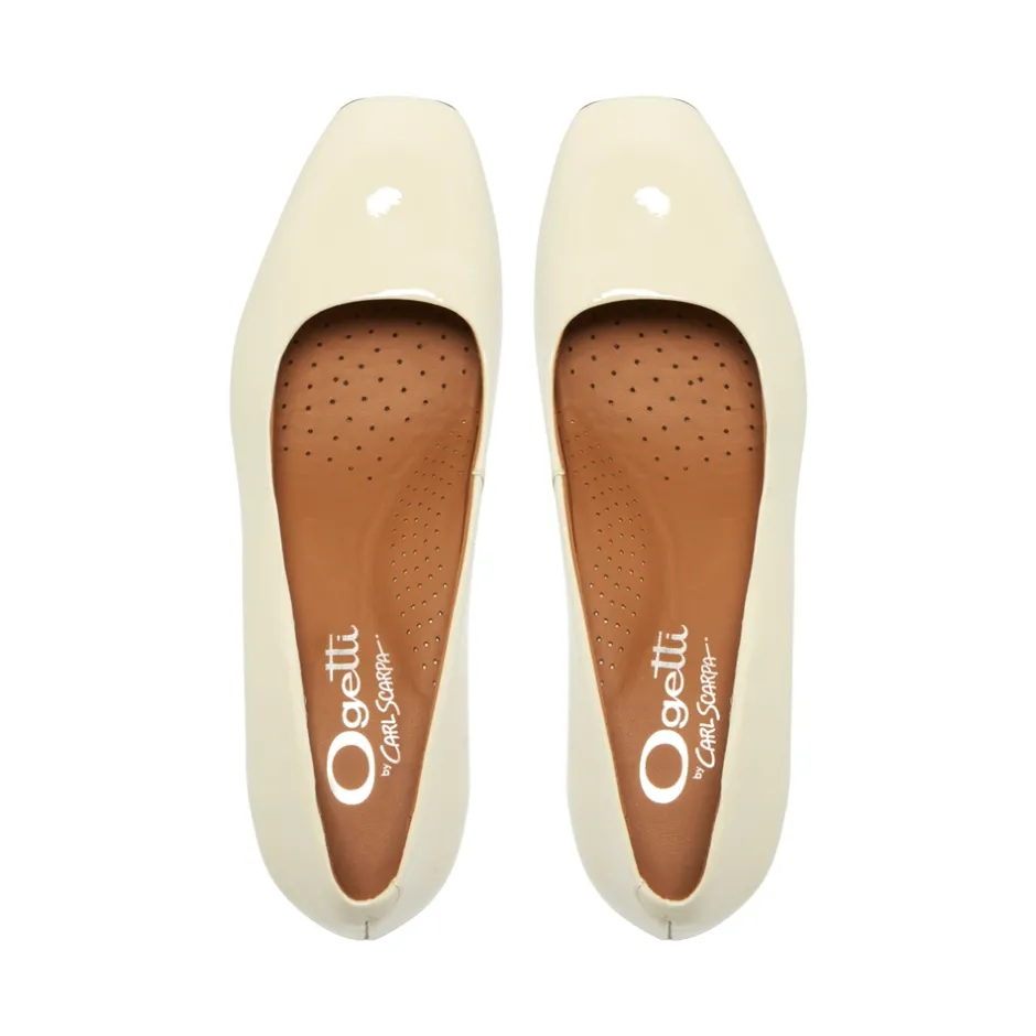 Medola Off White Patent Leather Courts<Carl Scarpa Shop