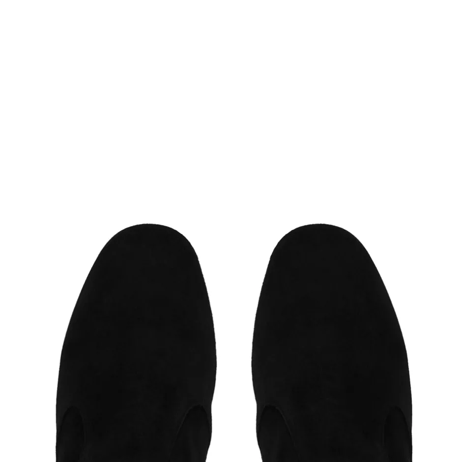 Mimosa Black Italian Suede Knee High Boots<Carl Scarpa Shop