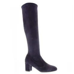 Mimosa Navy Italian Suede Knee High Boots<Carl Scarpa Discount