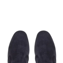 Mimosa Navy Italian Suede Knee High Boots<Carl Scarpa Discount
