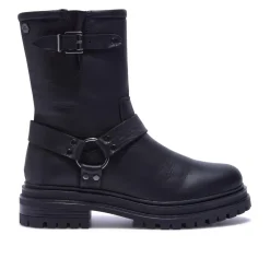 Molize Black Leather Ankle Boots<Carl Scarpa Store