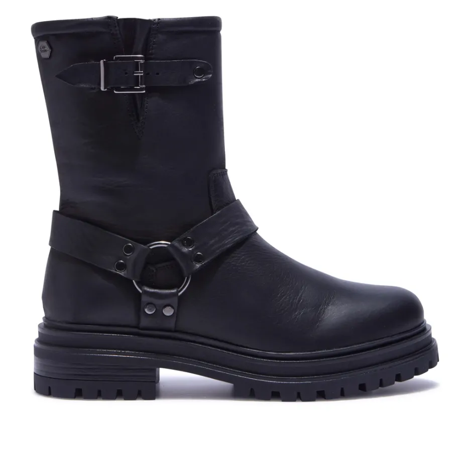 Molize Black Leather Ankle Boots<Carl Scarpa Store