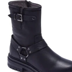 Molize Black Leather Ankle Boots<Carl Scarpa Store