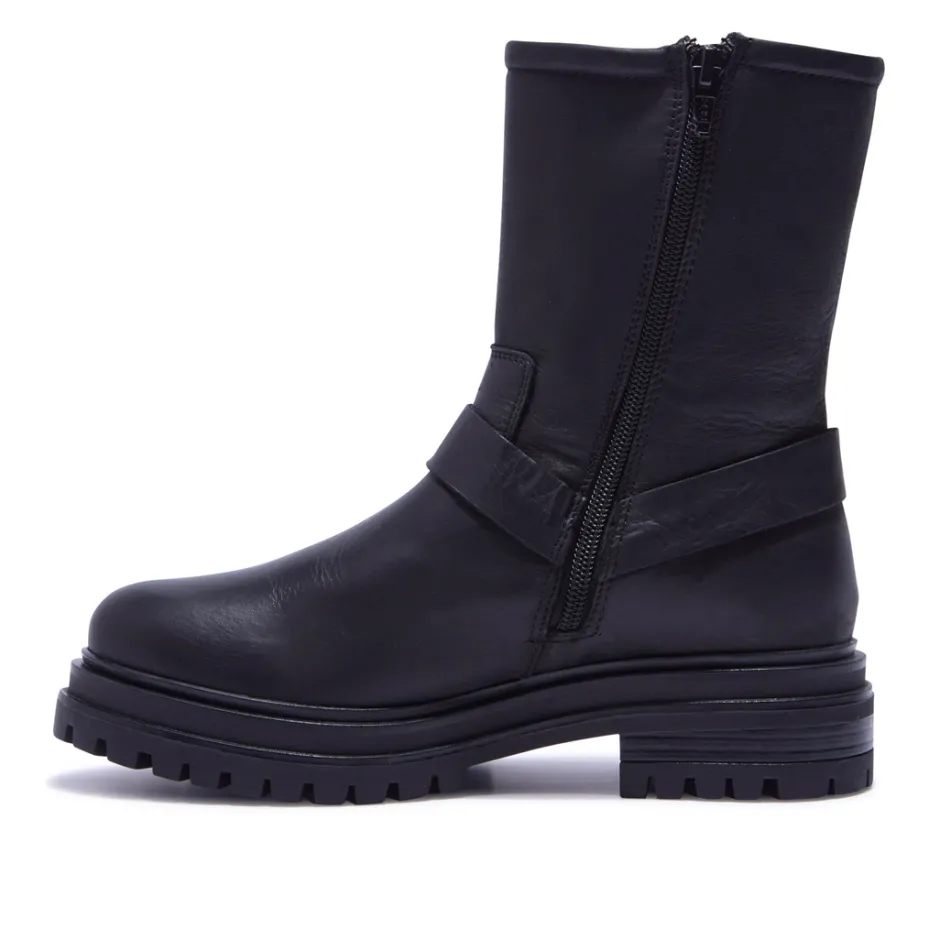 Molize Black Leather Ankle Boots<Carl Scarpa Store
