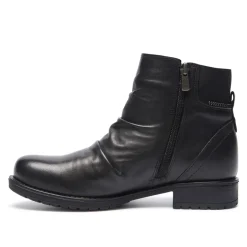 Nataria Black Leather Ankle Boots<Carl Scarpa Cheap