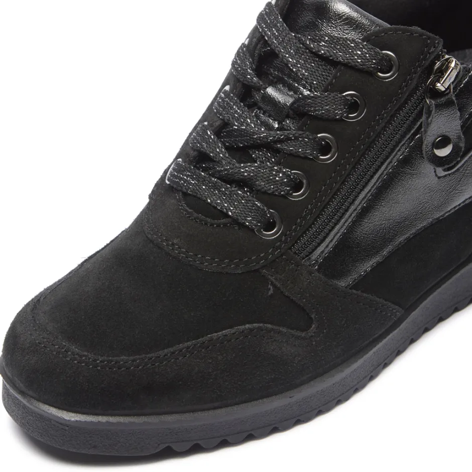 Nemoli Black Leather Trainers<Carl Scarpa Flash Sale