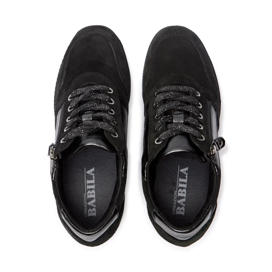 Nemoli Black Leather Trainers<Carl Scarpa Flash Sale