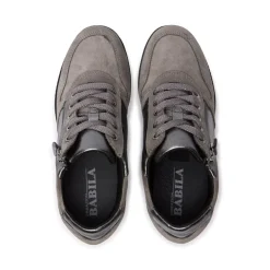 Nemoli Grey Leather Trainers<Carl Scarpa Fashion