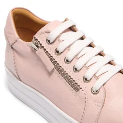Norina Blush Leather Platform Trainers<Carl Scarpa Clearance