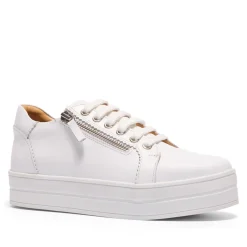 Norina White Leather Platform Trainers<Carl Scarpa Cheap