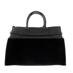 Obarini Black Italian Suede Box Bag<Carl Scarpa Shop
