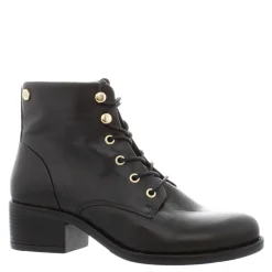 Ocean Black Leather Lace Up Ankle Boots<Carl Scarpa Shop