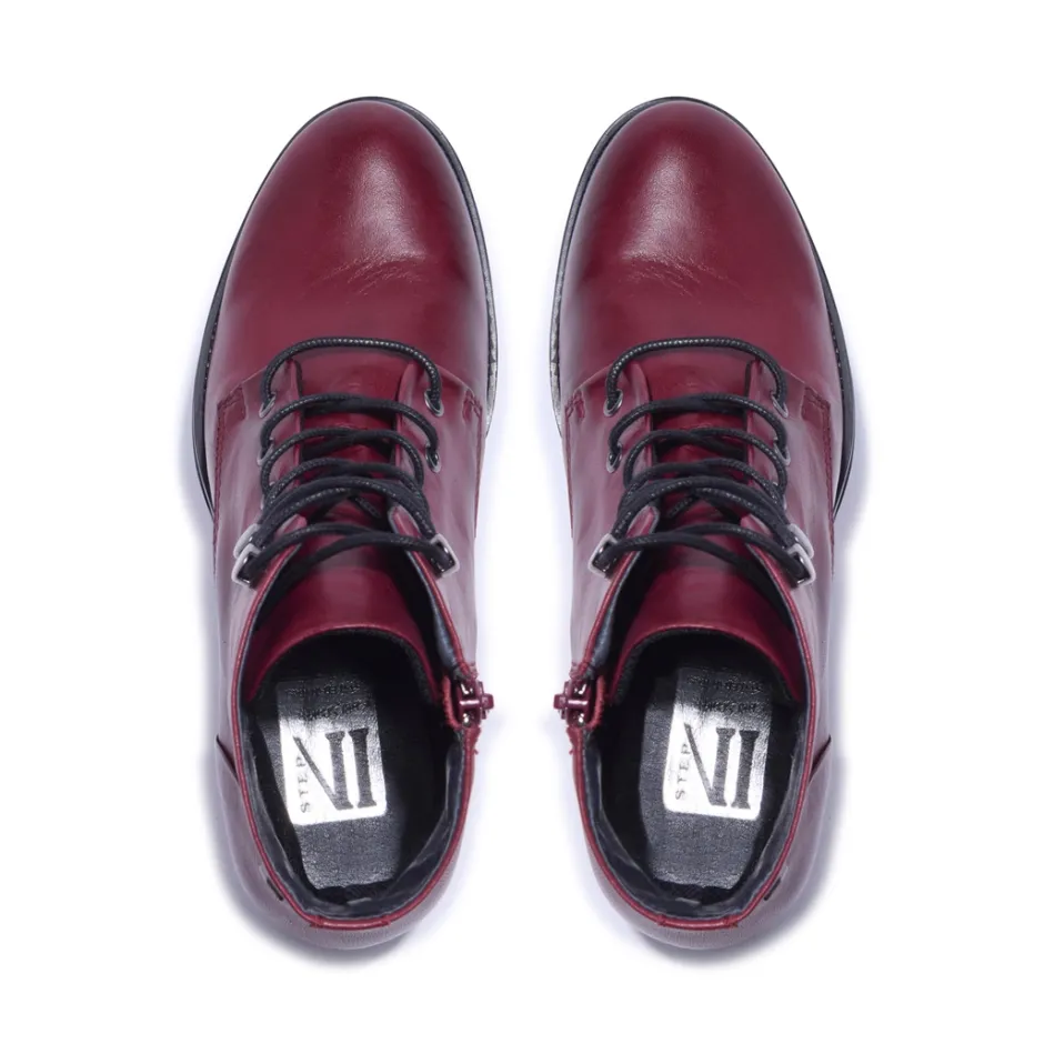 Ocean Bordo Leather Ankle Boots<Carl Scarpa Shop