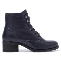 Ocean Navy Leather Ankle Boots<Carl Scarpa Cheap