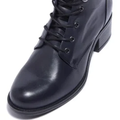 Ocean Navy Leather Ankle Boots<Carl Scarpa Cheap