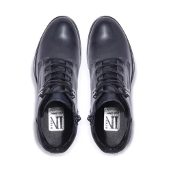 Ocean Navy Leather Ankle Boots<Carl Scarpa Cheap