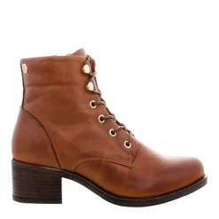 Ocean Tan Leather Lace Up Ankle Boots<Carl Scarpa Cheap