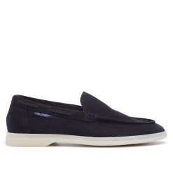 Omilie Navy Suede Slip-On Loafers<Carl Scarpa Cheap