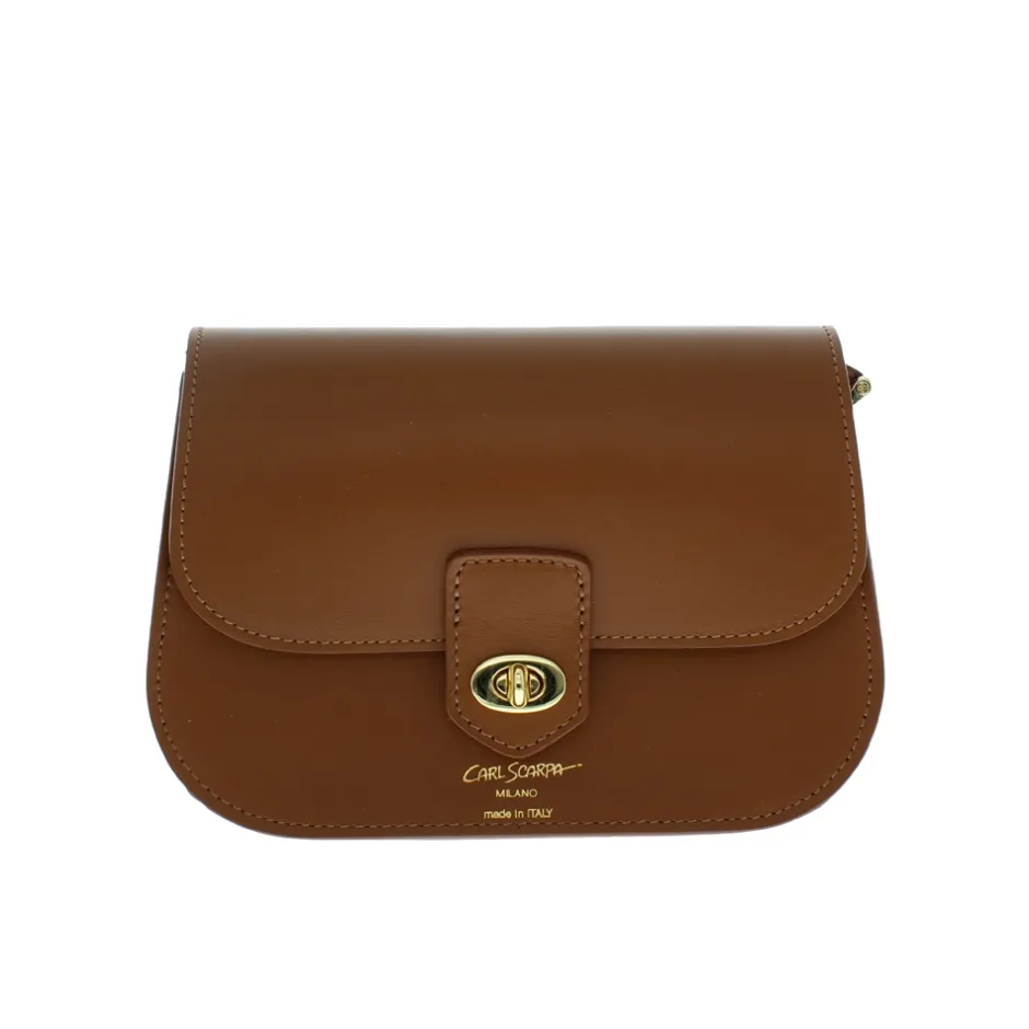 Orsina Tan Italian Leather Shoulder Bag<Carl Scarpa Cheap