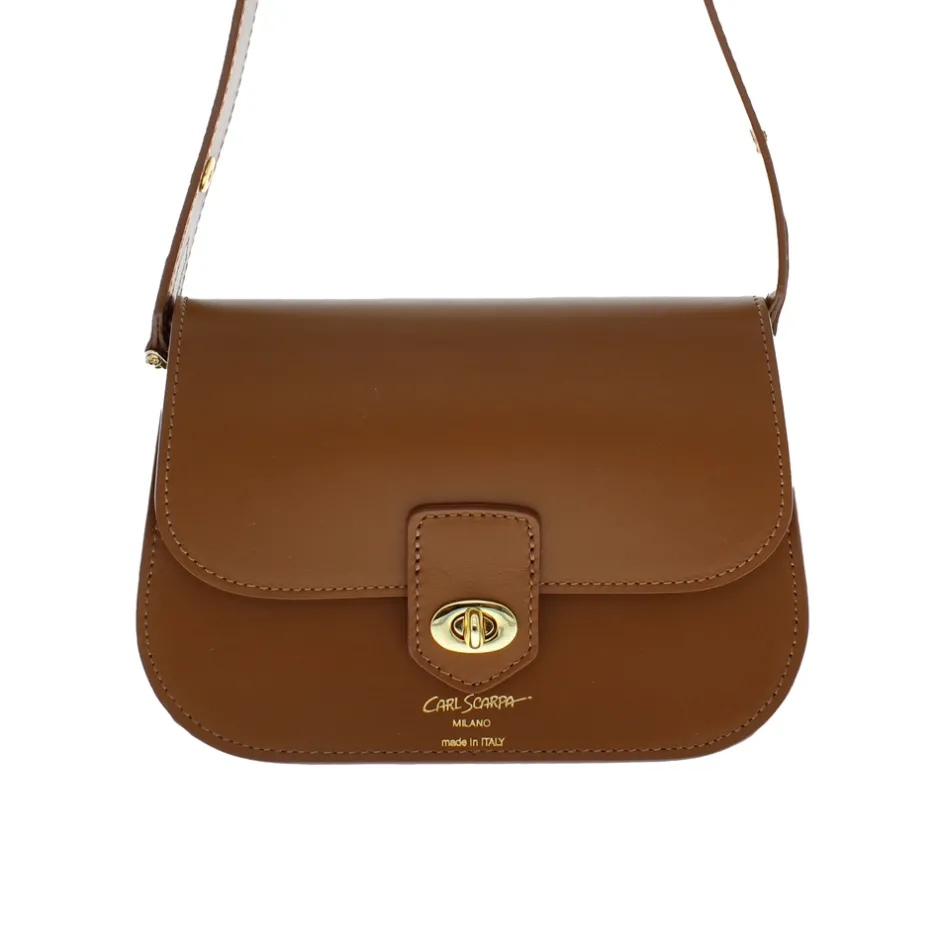 Orsina Tan Italian Leather Shoulder Bag<Carl Scarpa Cheap