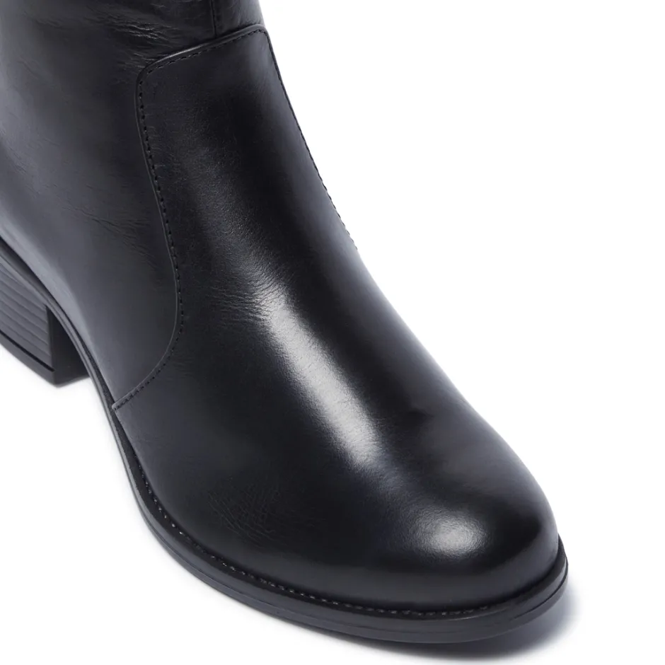 Orvieto Black Leather Ankle Boots<Carl Scarpa Best
