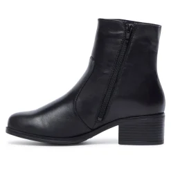 Orvieto Black Leather Ankle Boots<Carl Scarpa Best