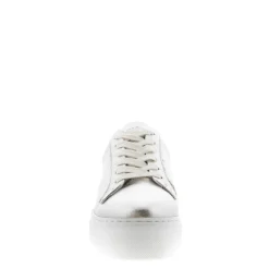 Padova Silver Leather Platform Trainers<Carl Scarpa Best Sale