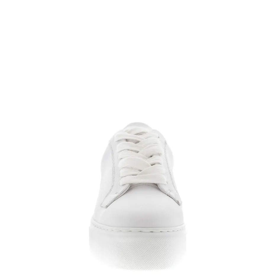Padova White Leather Platform Trainers<Carl Scarpa Flash Sale